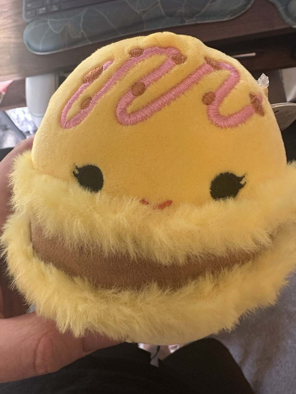 Squishmallows Visconti the Macaron 5 Inch Yellow Food Squad Plush NWT 2024
